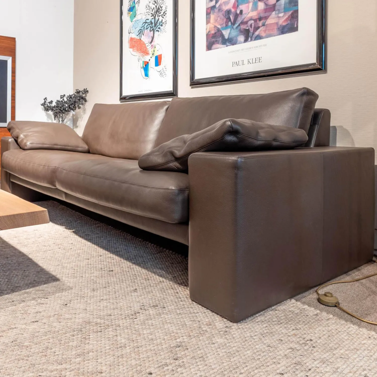 Erpo 2-Sitzer-Sofas|2,5 Sitzer Classics Leder 450 Mocca Sitz Und Rücken Daunencharakter