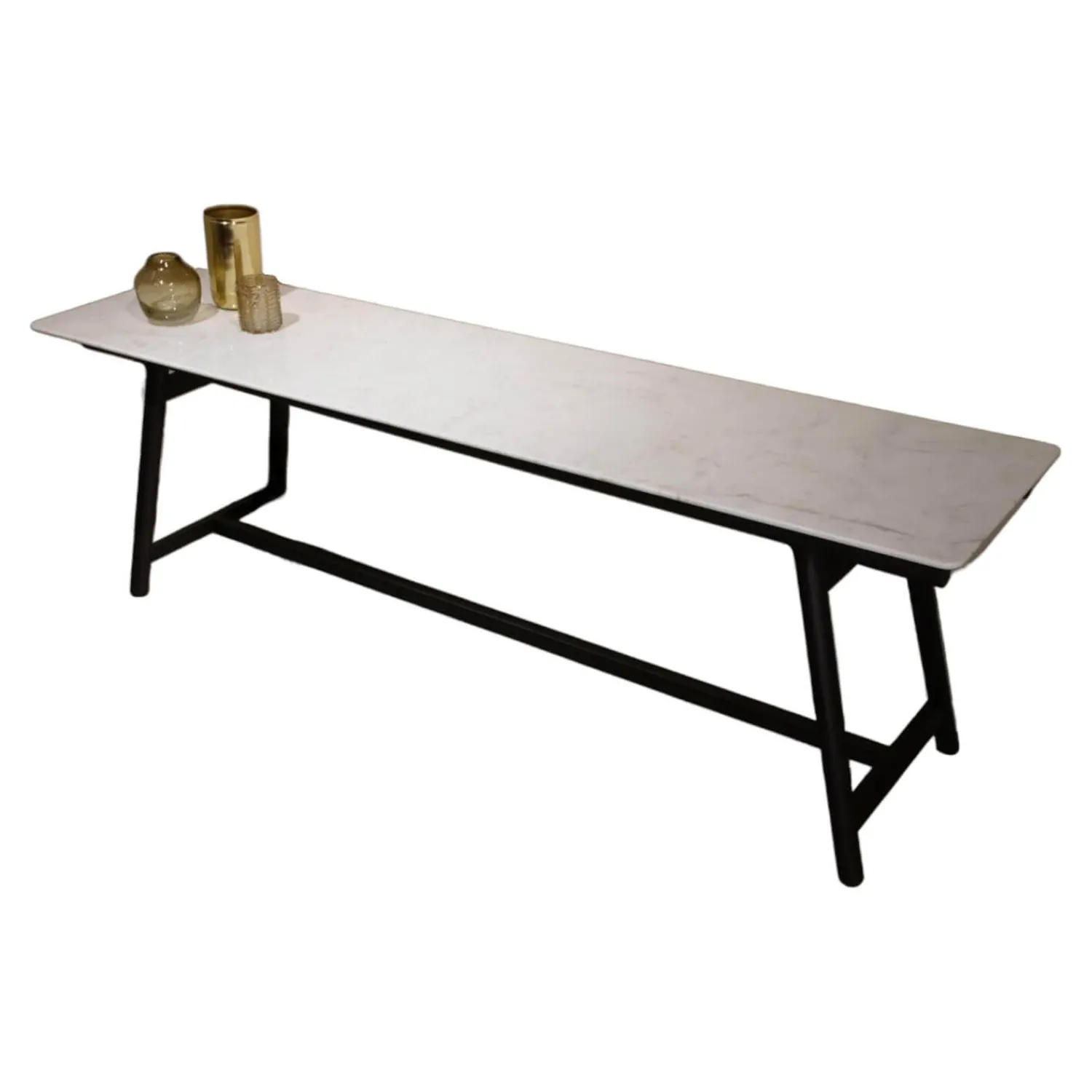 Flexform Beistelltische|Ablage Marmor Callaceta Gestell Eschenholz