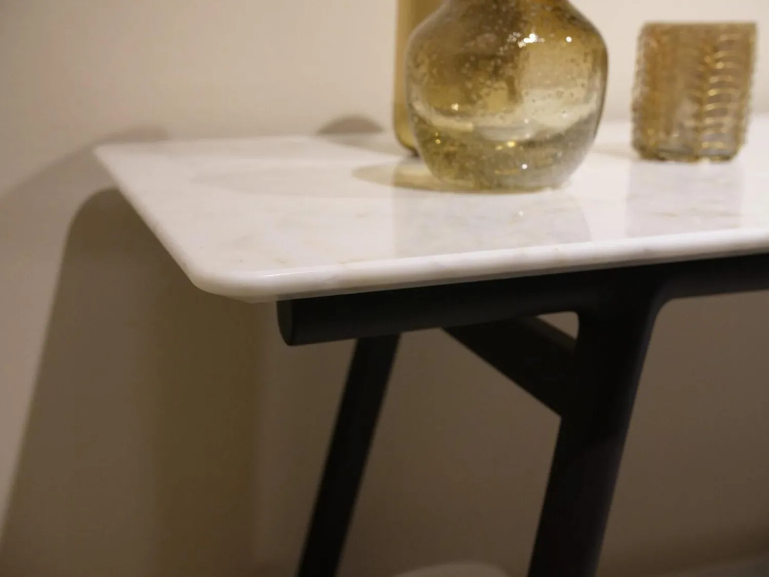 Flexform Beistelltische|Ablage Marmor Callaceta Gestell Eschenholz