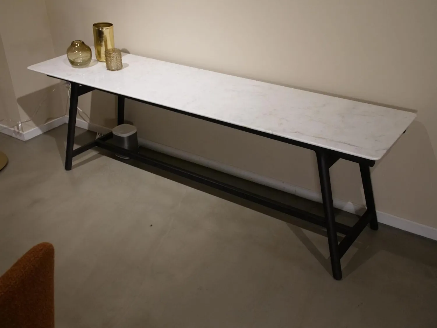 Flexform Beistelltische|Ablage Marmor Callaceta Gestell Eschenholz