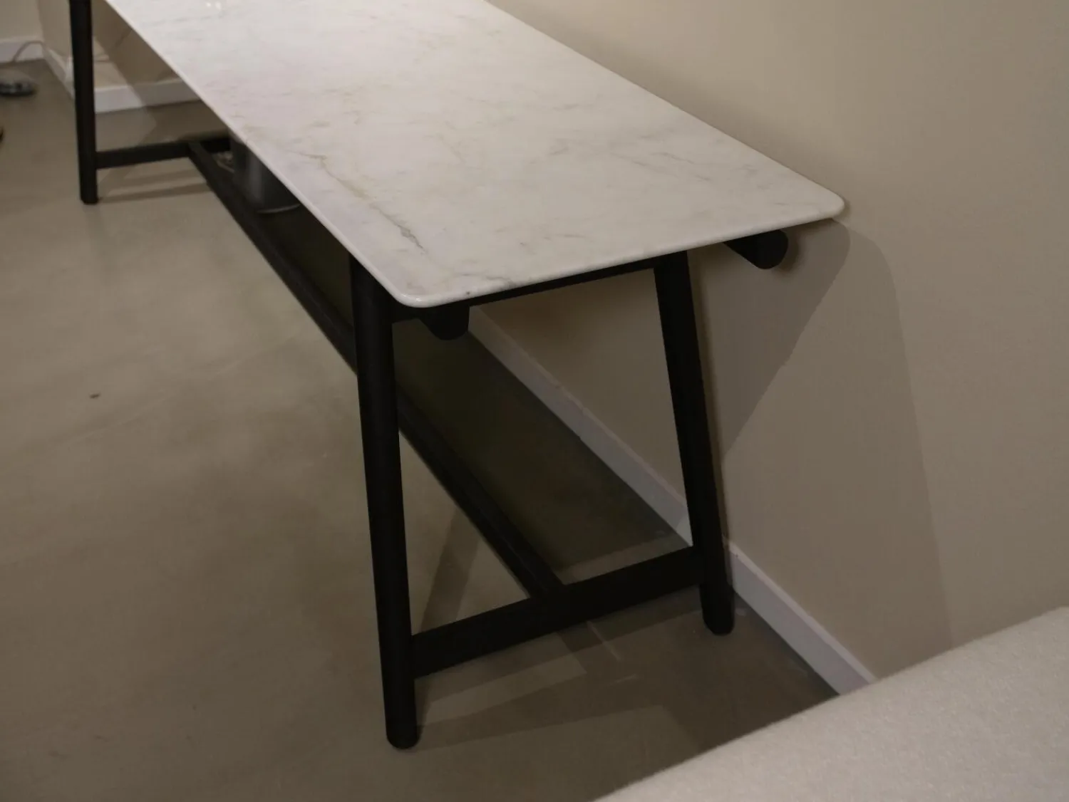 Flexform Beistelltische|Ablage Marmor Callaceta Gestell Eschenholz