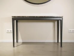 Flexform Esstische|Ablagetisch Pico Marmor Emperador Gestell Schwarz