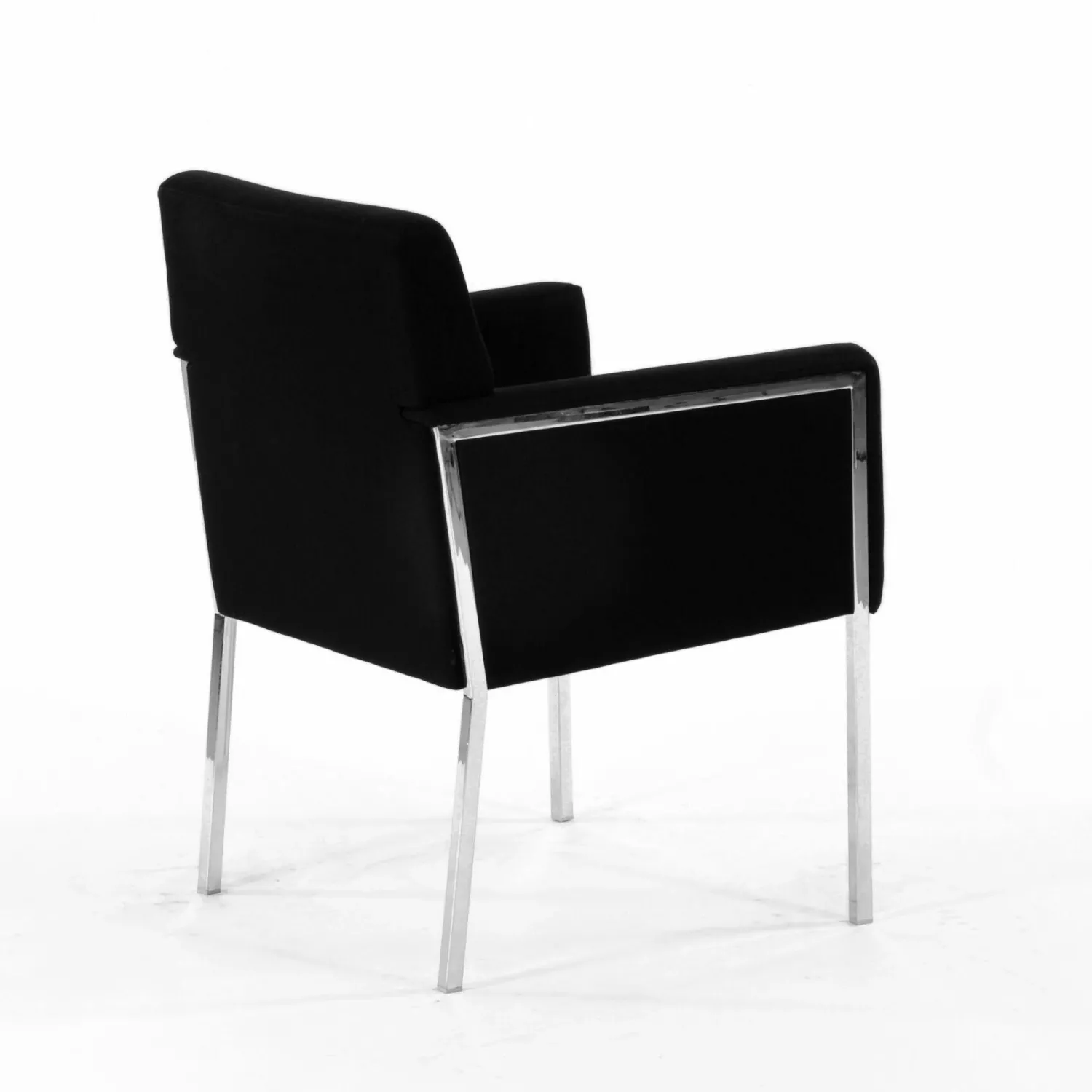 Moroso Bürostühle|Einzelstühle|American Konferenz Sessel Steel Stoff Pause 193 Schwarz Gestell Verchromt