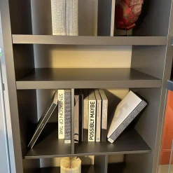 Poliform Wohnwände & Tv-Lowboards|Anbaukombination Wall System Lack Matt Visione Anthrazit Inklusive Beleuchtung