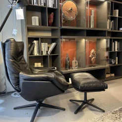 Poliform Wohnwände & Tv-Lowboards|Anbaukombination Wall System Lack Matt Visione Anthrazit Inklusive Beleuchtung