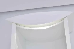 WK Wohnen Wohnwände & Tv-Lowboards|Anbausystem Jil WK 412 Lack Hochglanz Weiß Klarglas