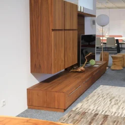 Riva1920 Wohnwände & Tv-Lowboards|Anbauwand Sipario Nussbaum Hängeelement und Wandpaneel