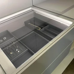 Interlübke Kleiderschränke|Ankleide Collect Plus Korpus Lack Greige Beige Front Raucheiche Dunkel Schwarz Mit Beleuchtung