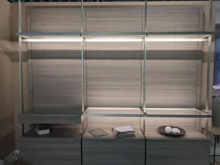 Lema Kleiderschränke|Ankleide Hangar Cabina ni Melamin Lärche Grau