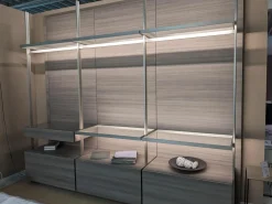 Lema Kleiderschränke|Ankleide Hangar Cabina ni Melamin Lärche Grau