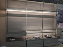 Lema Kleiderschränke|Ankleide Hangar Cabina ni Melamin Lärche Grau