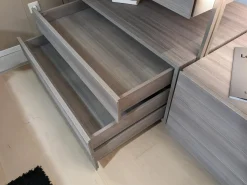 Lema Kleiderschränke|Ankleide Hangar Cabina ni Melamin Lärche Grau