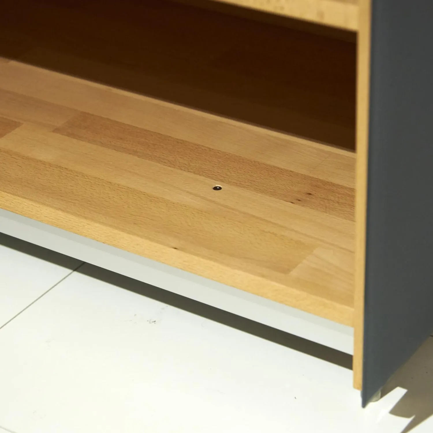 Team 7 Kommoden & Sideboards|Anrichte Cubus Pure AC 297195 Kirschbaum Geölt Schiebetüre Und Abdeckplatte Glas Matt Anthrazit Füße Metall