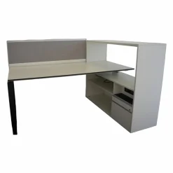 Bene Schreibtische & Sekretäre|Arbeitstisch T6 Workstation Sideboard Weiß Melamin