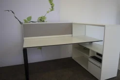 Bene Schreibtische & Sekretäre|Arbeitstisch T6 Workstation Sideboard Weiß Melamin