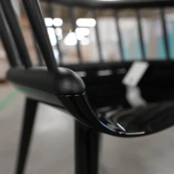 Magis Einzelstühle|Armlehnstuhl Cyborg Stick Rücken Massivholz Esche Schwarz Gestell Polycarbonat Schwarz