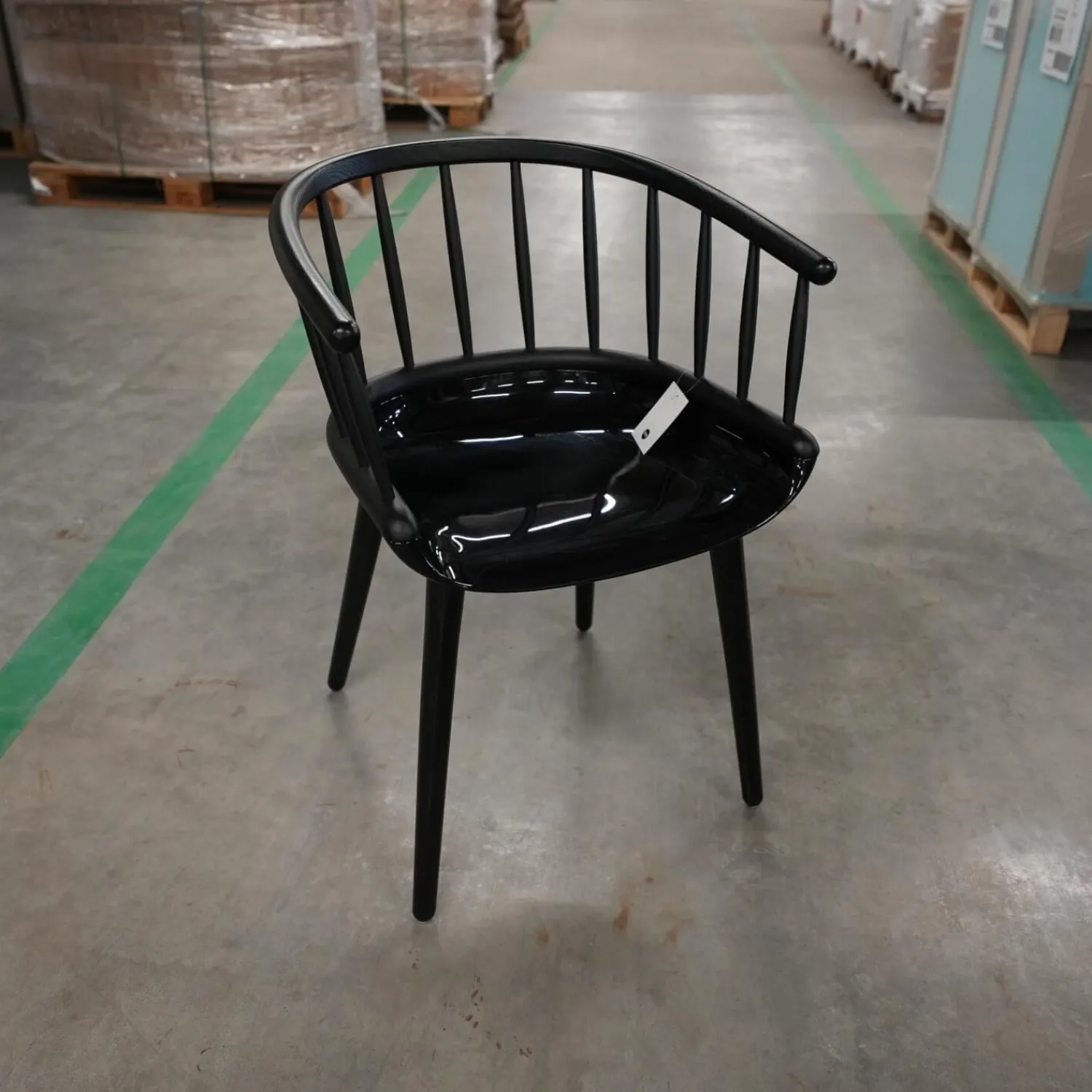 Magis Einzelstühle|Armlehnstuhl Cyborg Stick Rücken Massivholz Esche Schwarz Gestell Polycarbonat Schwarz