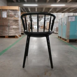 Magis Einzelstühle|Armlehnstuhl Cyborg Stick Rücken Massivholz Esche Schwarz Gestell Polycarbonat Schwarz