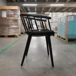 Magis Einzelstühle|Armlehnstuhl Cyborg Stick Rücken Massivholz Esche Schwarz Gestell Polycarbonat Schwarz