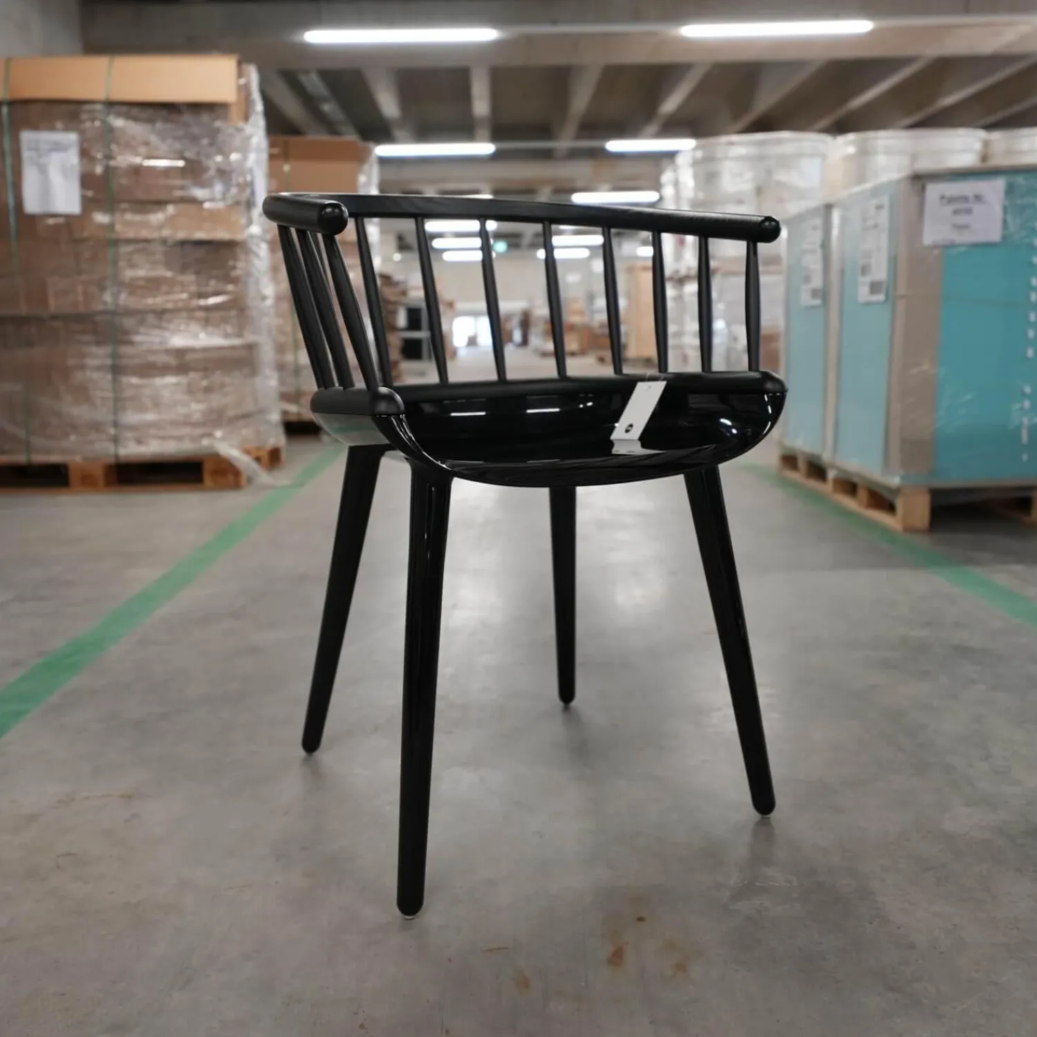 Magis Einzelstühle|Armlehnstuhl Cyborg Stick Rücken Massivholz Esche Schwarz Gestell Polycarbonat Schwarz