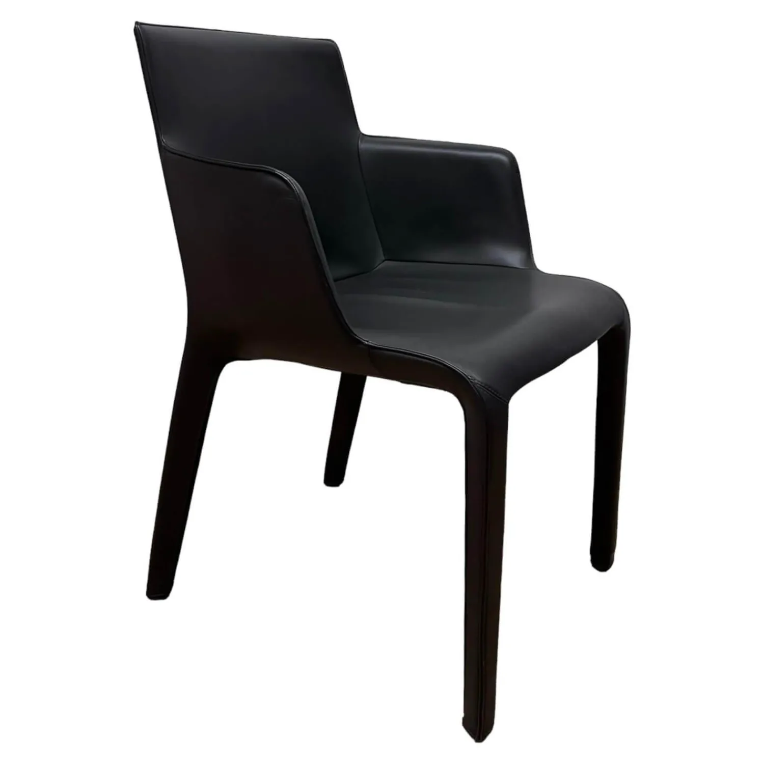 Walter Knoll Einzelstühle|Armlehnstuhl Gio Leder Bronco Chocolate