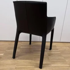 Walter Knoll Einzelstühle|Armlehnstuhl Gio Leder Bronco Chocolate