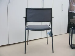 Cane Line Einzelstühle|Armlehnstuhl Less Stoff Sunbrella Grau Gestell Aluminium Lava Grau