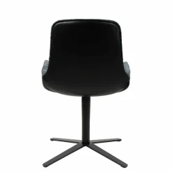 Freifrau Stuhlsets|Armlehnstuhl Leya Low Innen Stoff Harald 3 182 Dunkelblau Außen Leder Opium