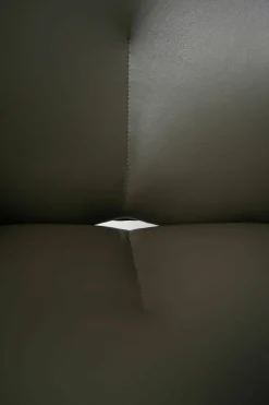 Freifrau Stuhlsets|Armlehnstuhl Nana Leder Opium Plaza Brau Graun 80018 Cat. 154 Stahlgestell Beigegrau ME006 lackiert