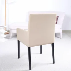 Wittmann Einzelstühle|Armlehnstuhl Nils Leder Nappa Stone Gestell Buche Schwarz