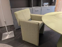 COR Einzelstühle|Armlehnstuhl Noto Stoff 8204 Blassgrün Beige