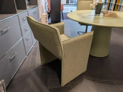 COR Einzelstühle|Armlehnstuhl Noto Stoff 8204 Blassgrün Beige