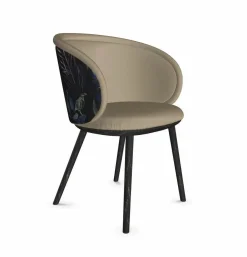 Freifrau Einzelstühle|Armlehnstuhl Ona Curved Armchair Stoff Smart Code25 Pierre Grau Außen Oasis
