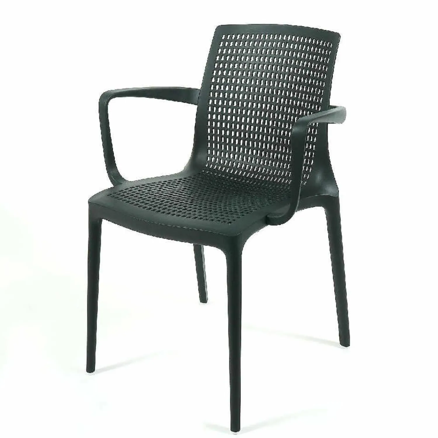 Brunner Gartenstühle|Einzelstühle|Armlehnstuhl Twin Sitz- und Rückenfläche Netzstruktur Anthrazit