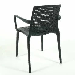 Brunner Gartenstühle|Einzelstühle|Armlehnstuhl Twin Sitz- und Rückenfläche Netzstruktur Anthrazit