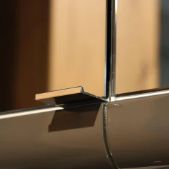 Hülsta Vitrinen & Highboards|Badkombination Gentis Bad Hinterlackiertes Glas Lack Hochglanz Grau Mit LED Beleuchtung