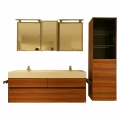 JOOP! Vitrinen & Highboards|Kommoden & Sideboards|Badprogramm Collection Unterschrank Oberschrank Vitrine Mineralmarmor Nussbaum