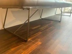 D-Light Essgruppen|Bank 1425 B4 Leder Sauvage Moro Braun mit Stuhl