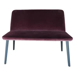 Montis Bänke|Bank Back Me Up Two Stoff Harald 382 Rot Gestell Eiche Carbon Anthrazit