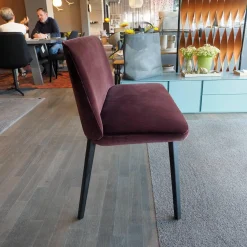 Montis Bänke|Bank Back Me Up Two Stoff Harald 382 Rot Gestell Eiche Carbon Anthrazit