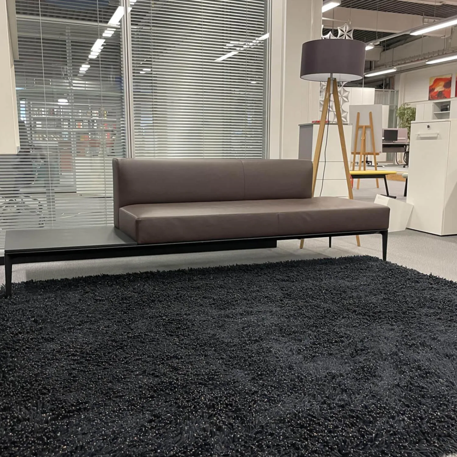 Walter Knoll Bänke|Bank Bench Jaan Leder Select 1356 Braun Board Fenix Schwarz