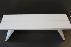 Schönbuch Bänke|Bank Bench Massivholz 54 Schneeweiß Deckend Lackiert mit Mittelfuge