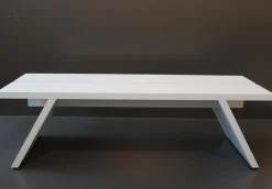 Schönbuch Bänke|Bank Bench Massivholz 54 Schneeweiß Deckend Lackiert mit Mittelfuge