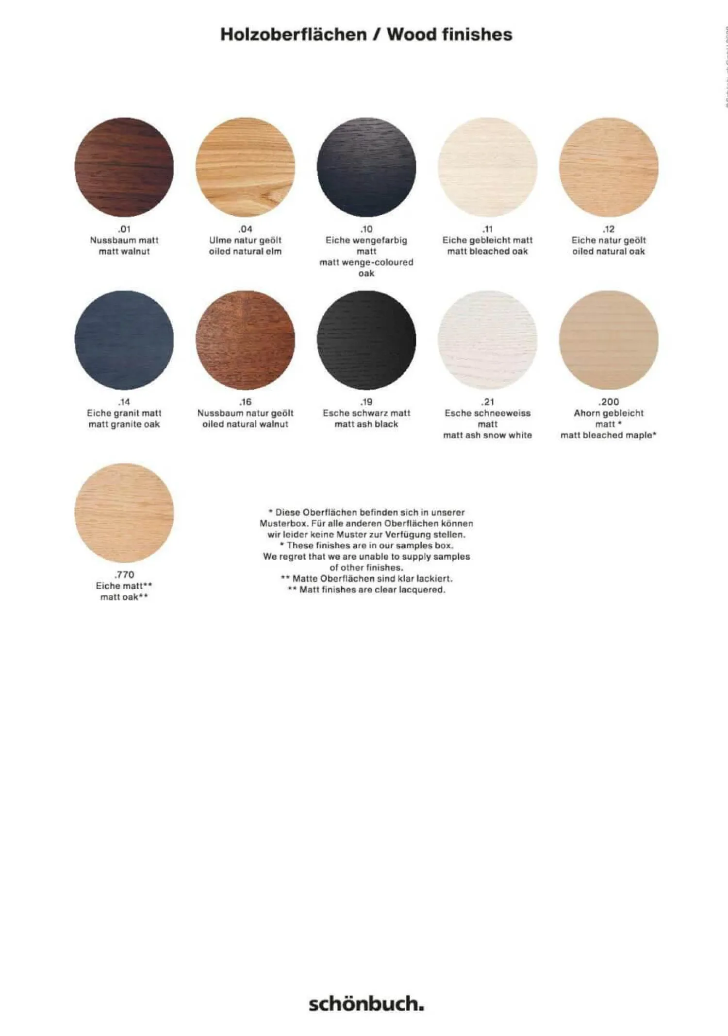 Schönbuch Bänke|Bank Bench Massivholz Mit Mittelfuge 01. Nussbaum Matt