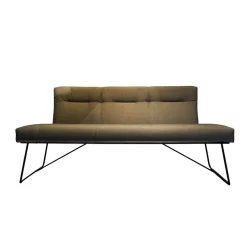 KFF Bänke|Bank D-Light Stoff Remix Grau Gestell Schwarz