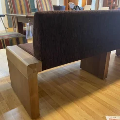 Anrei Bänke|Bank Etra 313105 Bezug 92H001 Gestell Nußbaum Gebeizt 55