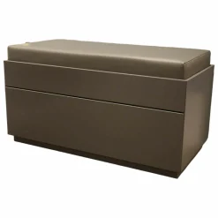 Schönbuch Bänke|Bank Hesperide Dyo Bezug Leder Grau Korpus Lack VSC5692 Granit Grau