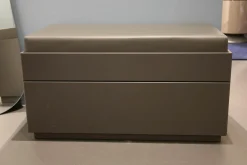 Schönbuch Bänke|Bank Hesperide Dyo Bezug Leder Grau Korpus Lack VSC5692 Granit Grau