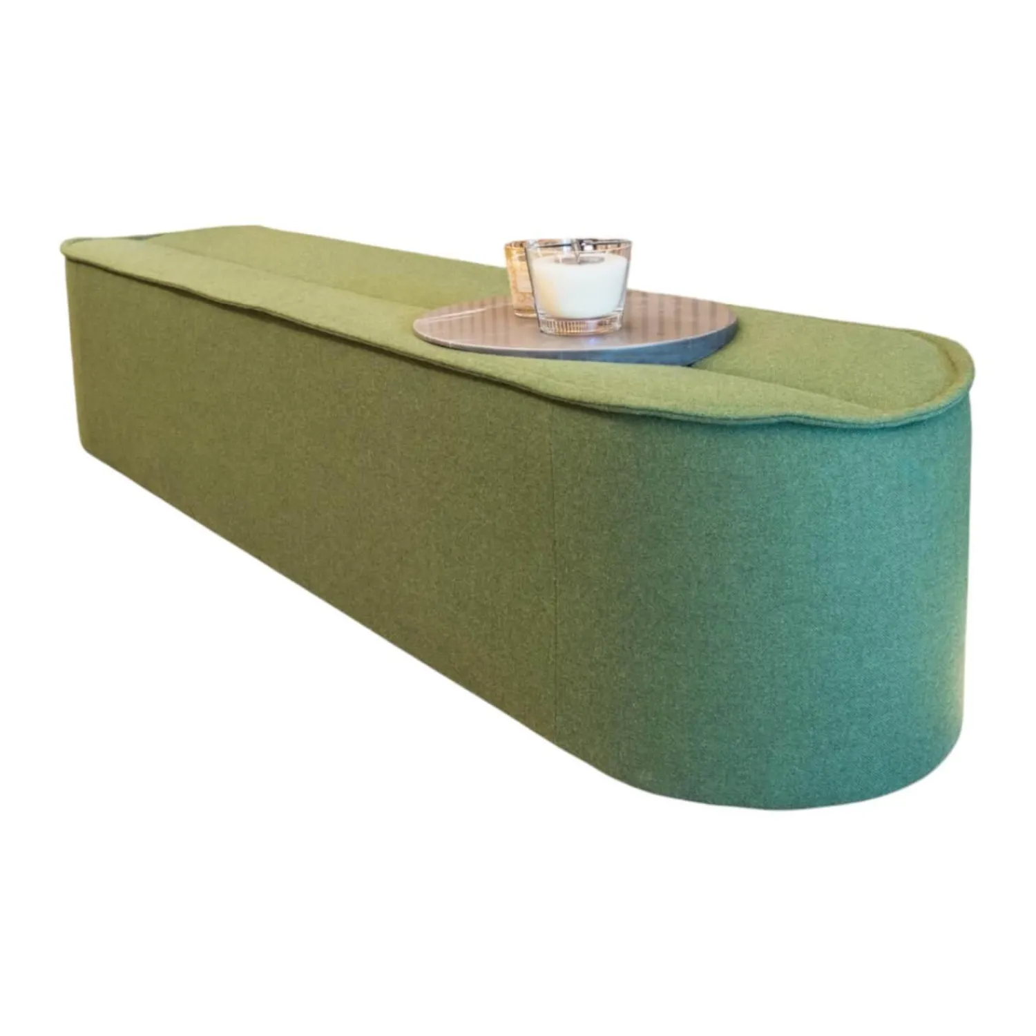 COR Bänke|Bank Nenou Stoff 9725 Moos Grün Mit Tablett Stein Grafite Brown Patinato