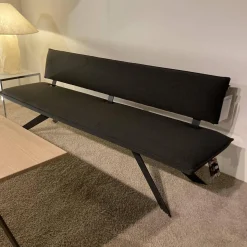 Contur Essgruppen|Bänke|Bank Stoff Schwarz Gestell Metall